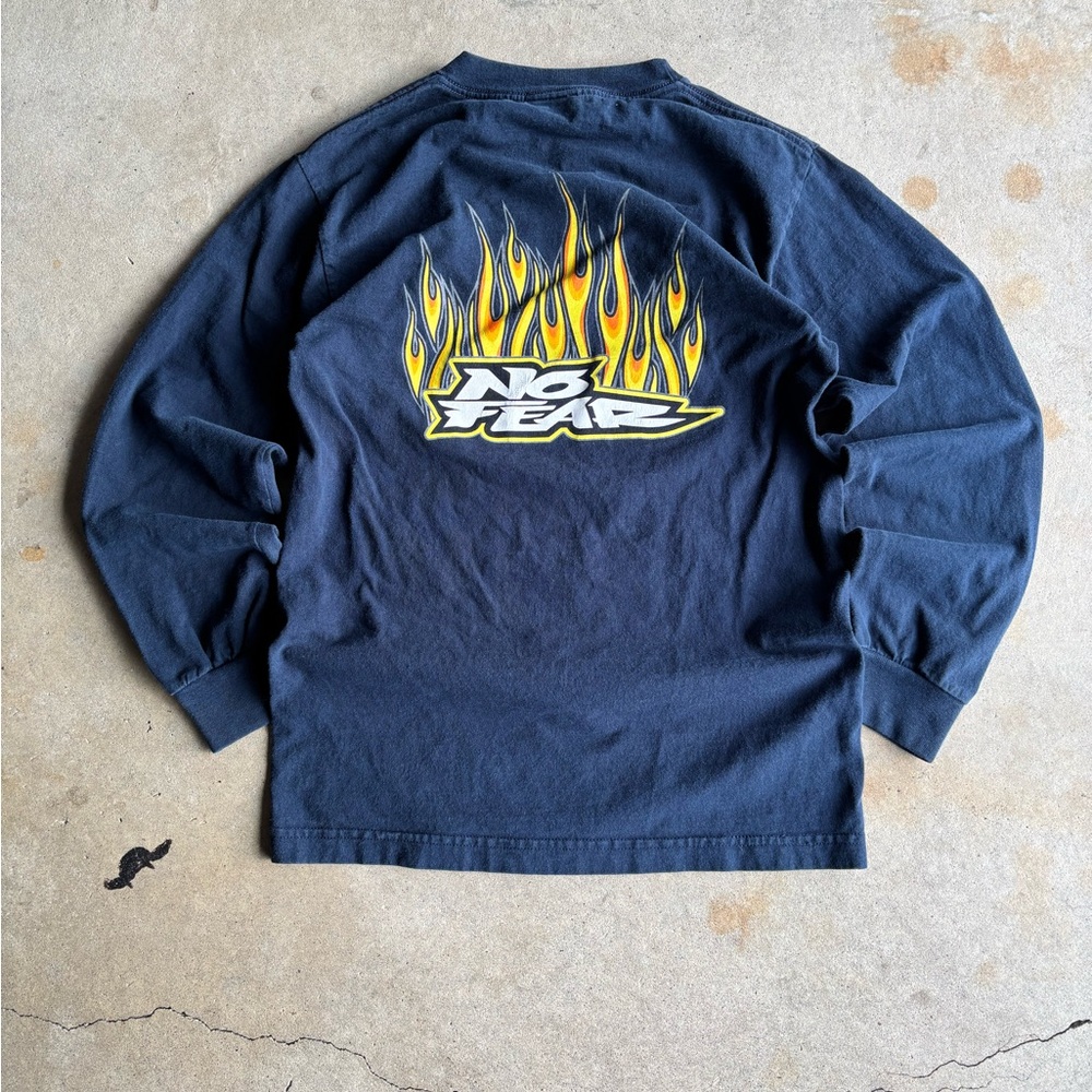 Vintage Y2K No Fear Graphic Long Sleeve Shirt